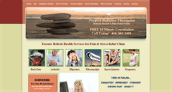 Desktop Screenshot of perfectbalancetherapies.com